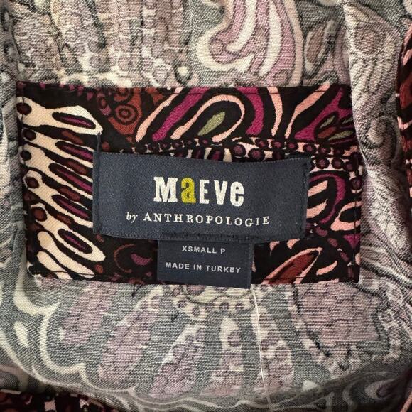 NWT Anthropologie Maeve Lisabetta Maxi Dress Size XS Petite Peasant - Picture 9 of 11